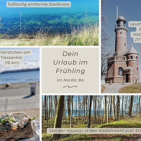 Nordic Bo -Wellen Wald Und Wilde Kueste- Strandnahe Doppelhaushaelfte Mit Waldterrasse Surendorf Dış mekan fotoğraf